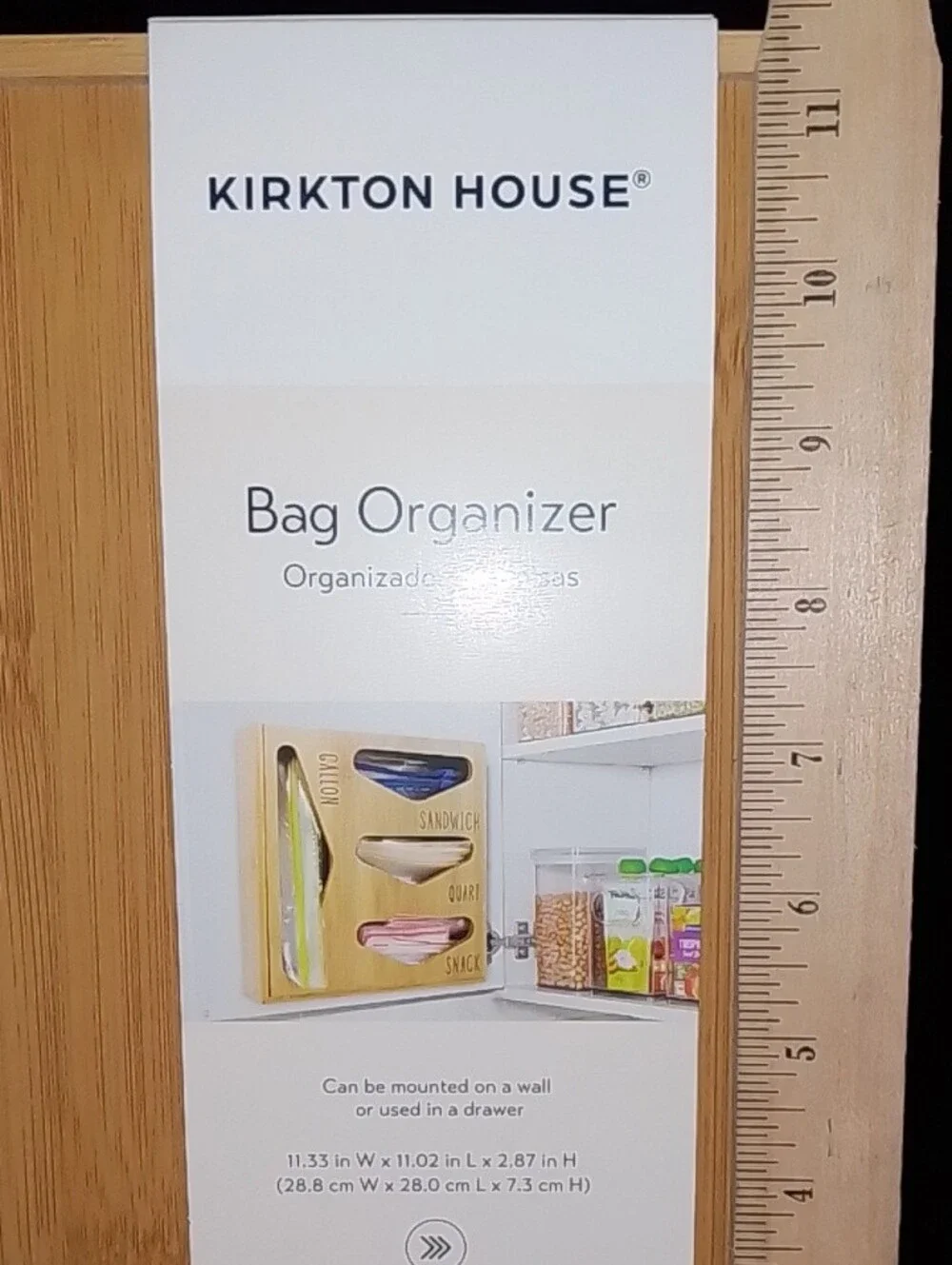Set Of Wrap & Bag Organizer - Natural